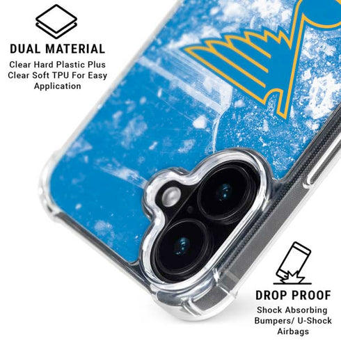 NHL St. Louis Blues Iced iPhone 16 Clear Case